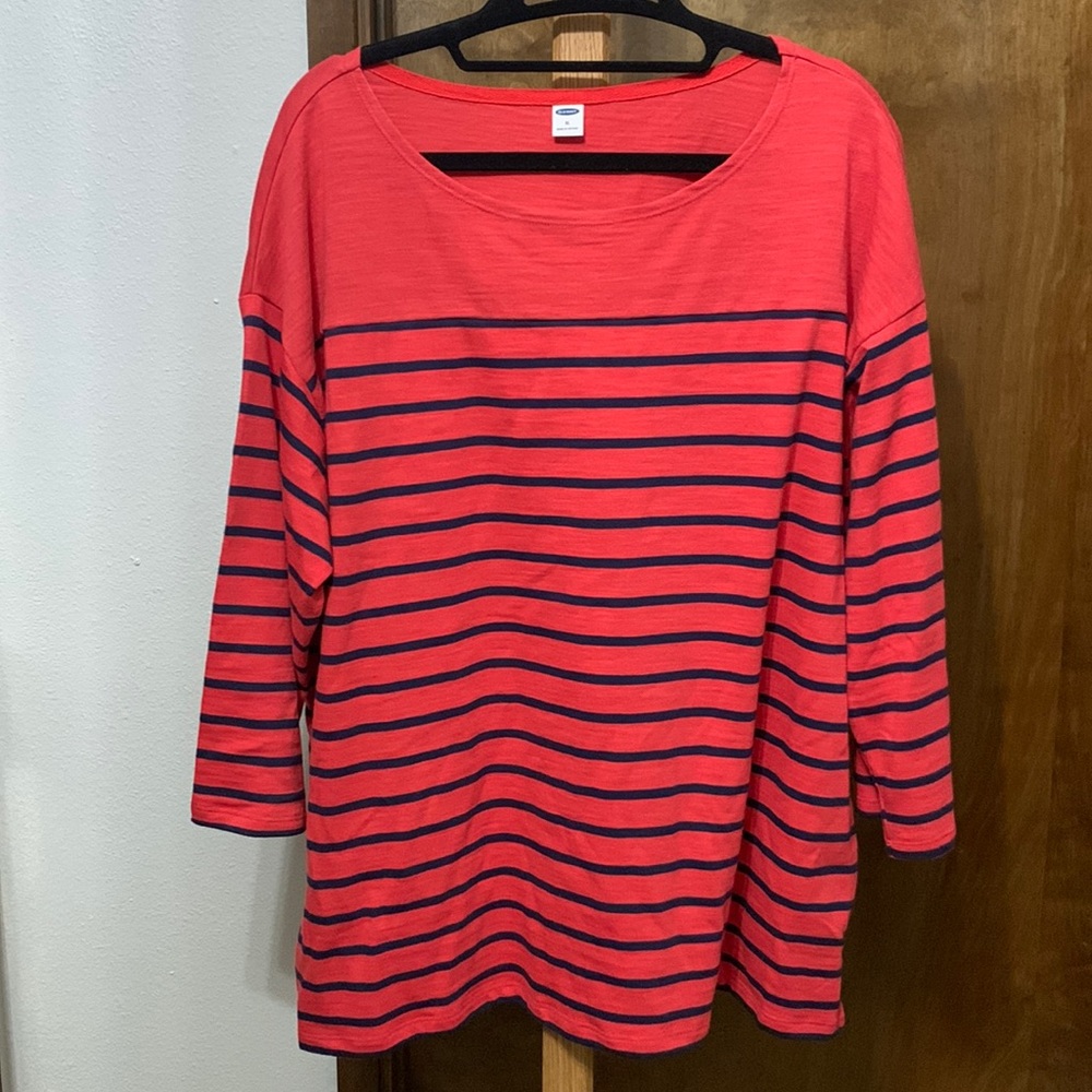 3/4 Sleeve Boatneck Top
